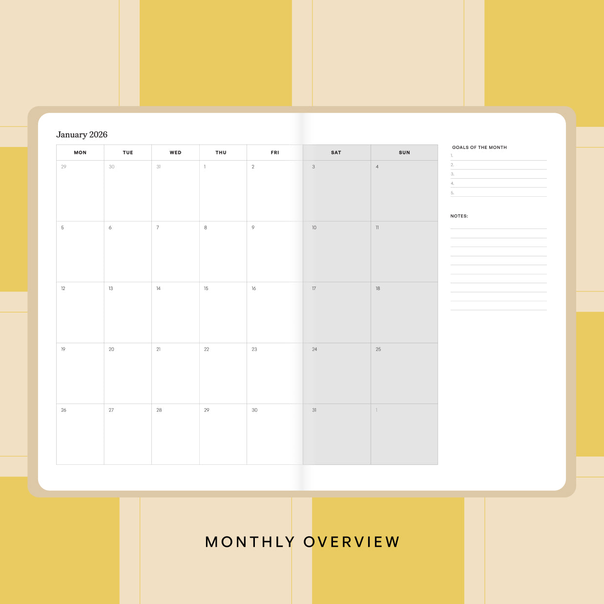 2026 Planner - Sand